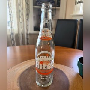 Vintage 10 oz. Clear ( HIRES ) Root Beer Soda Bottle
